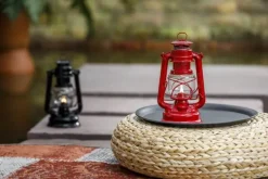 Feuerhand Olie Lanterne Ø 15 x H 26,5 x B 13,5 cm - Stål - Ruby