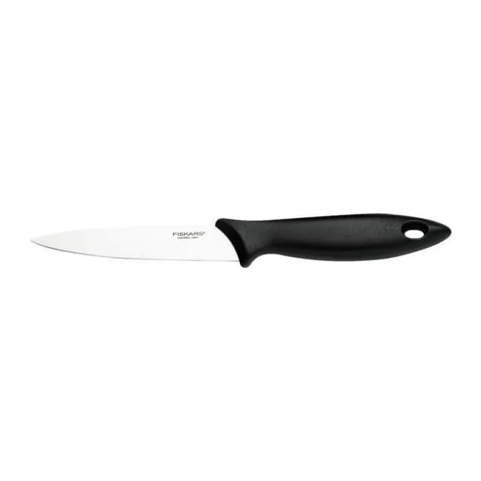 Fiskars Essential Grøntsagskniv L 11 cm - Rustfrit stål - Stål/sort
