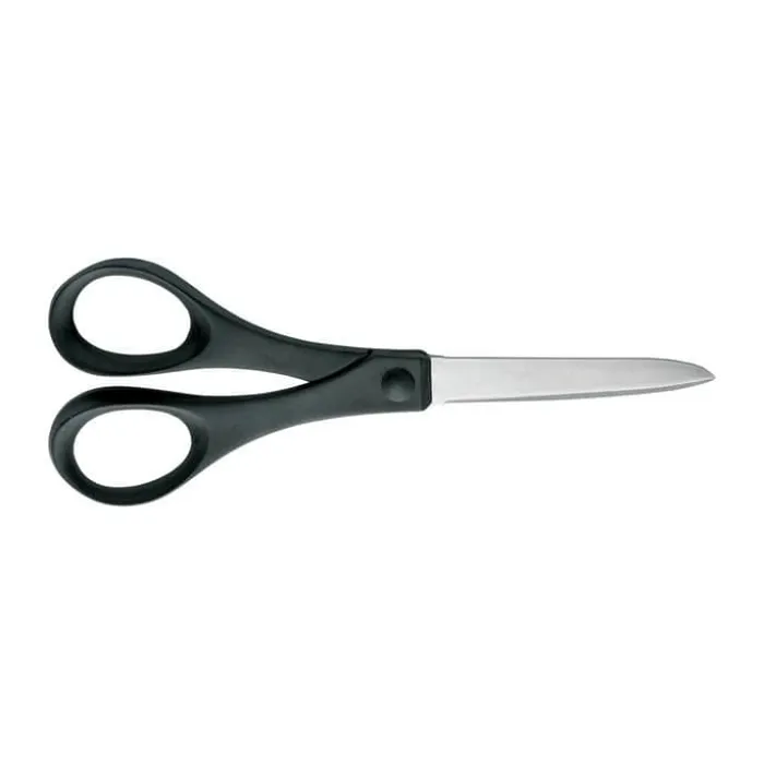 Fiskars Essential Papirsaks L 18 cm - Rustfrit stål - Stål/sort