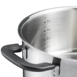 Fiskars Functional Form Gryde 5 liter - Rustfrit stål
