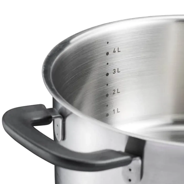 Fiskars Functional Form Gryde 5 liter - Rustfrit stål