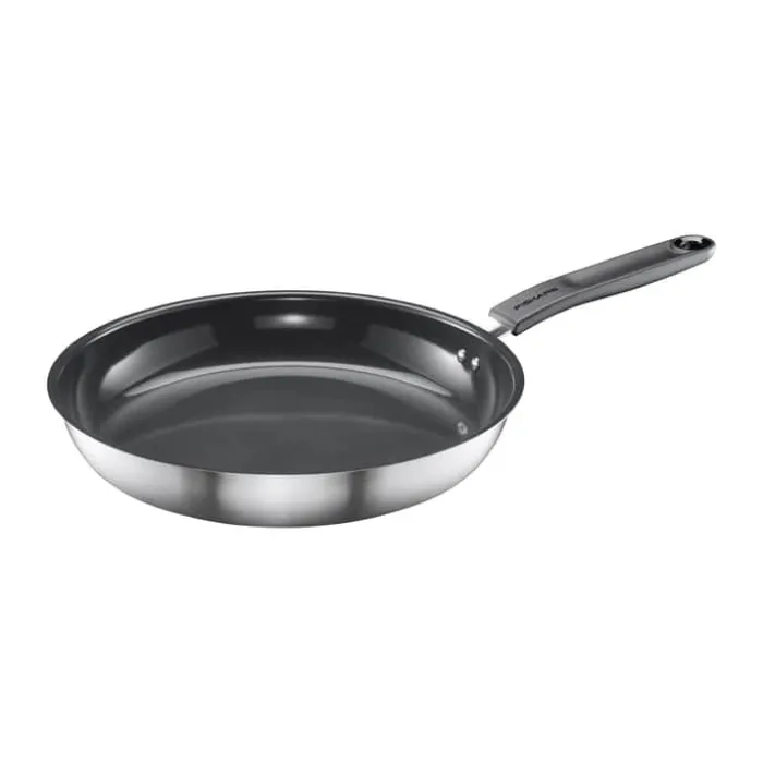Fiskars Functional Form Stegepande Ø 28 cm - Rustfrit stål- Keramisk non-stick