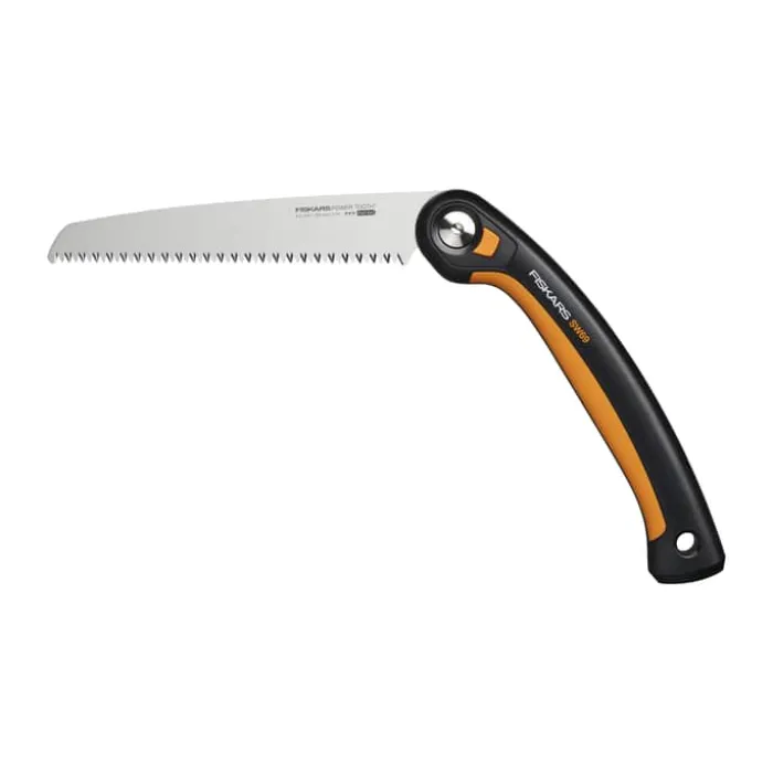 Fiskars Plus Foldesav SW69 L 21 cm - Stål - Sort/Orange