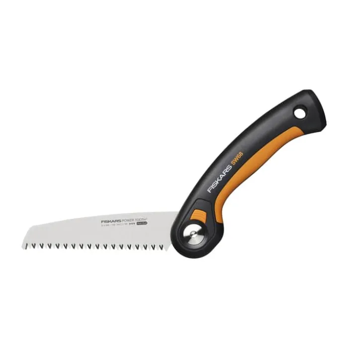 Fiskars Plus Foldesav SW68 L 15 cm - Stål - Sort/Orange