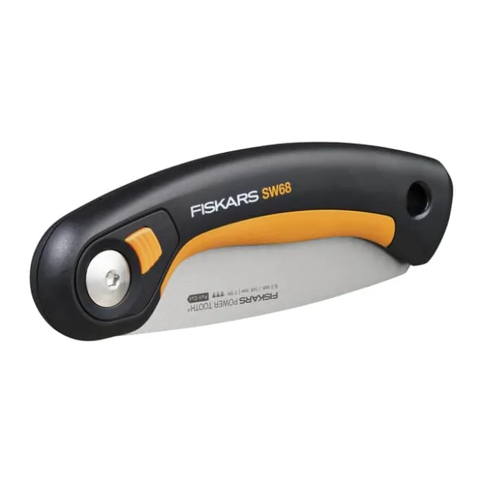 Fiskars Plus Foldesav SW68 L 15 cm - Stål - Sort/Orange