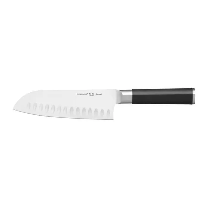Fiskars Sensei Santokukniv L 16,5 cm - Rustfrit stål m. særlig hård hærdning