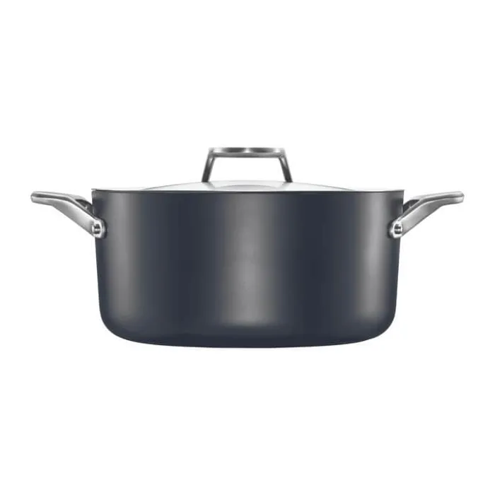 Fiskars Taiten Kasserolle m. låg 3,5 liter - Aluminium - Sort