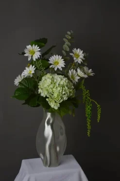 Fleuristc Fresh Mint Buket 6 stilke - Kunststof - Hvid/grøn
