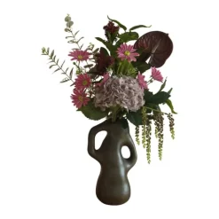 Fleuristc Pinky Promise Buket 8 stilke - Kunststof - Lyserød/lilla