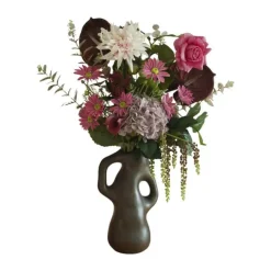 Fleuristc Pinky Promise Buket 13 stilke - Kunststof - Lyserød/lilla
