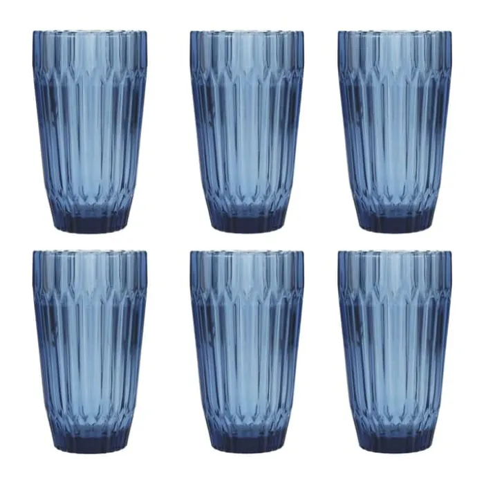 Fortessa Archie Longdrink Glas - 6 stk. 44 cl - Glas - Blå