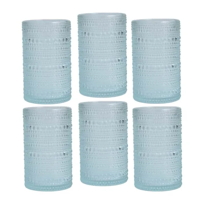 Fortessa Jupiter Longdrink Glas - 6 stk. 35 cl - Glas - Lyseblå
