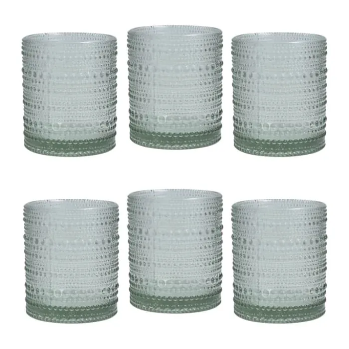 Fortessa Jupiter Vandglas - 6 stk. 30 cl - Glas - Grøn