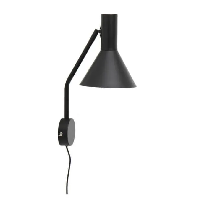 FRANDSEN Lyss Væglampe H 42 cm - E27 - Sort