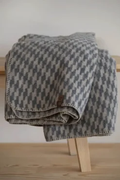 Fusenegger Merano Plaid B 160 x L 200 cm - Uld/polyacryl/bomuld - Smoke