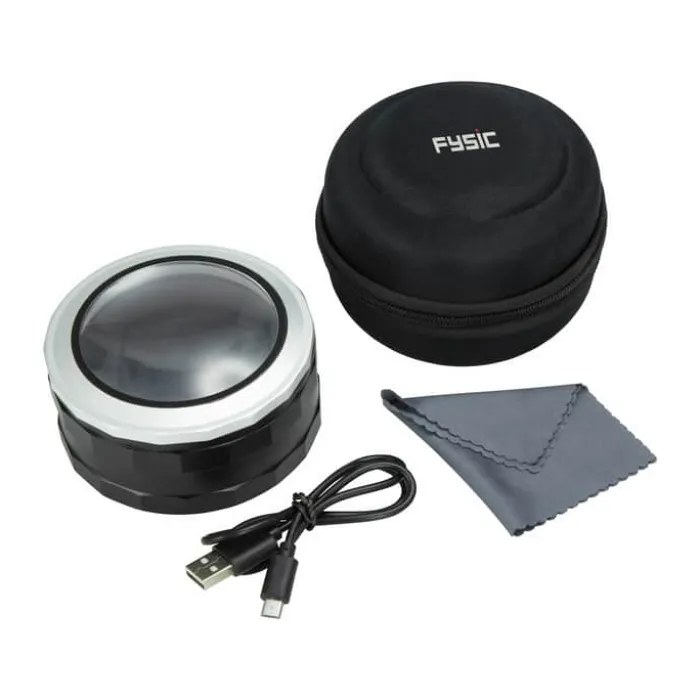 Fysic LED Forstørrelsesglas FLA-18 H 6,5 cm - LED - Sort