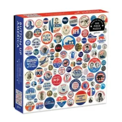 Galison Puslespil - Button up America 500 brikker
