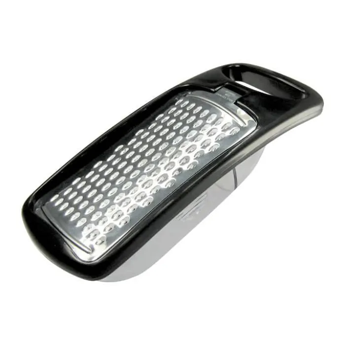Gastromax Mini Rivejern m. beholder H 4 x B 7 x D 15,5 cm - Plastik/Rustfrit stål - Sort