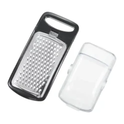 Gastromax Mini Rivejern m. beholder H 4 x B 7 x D 15,5 cm - Plastik/Rustfrit stål - Sort