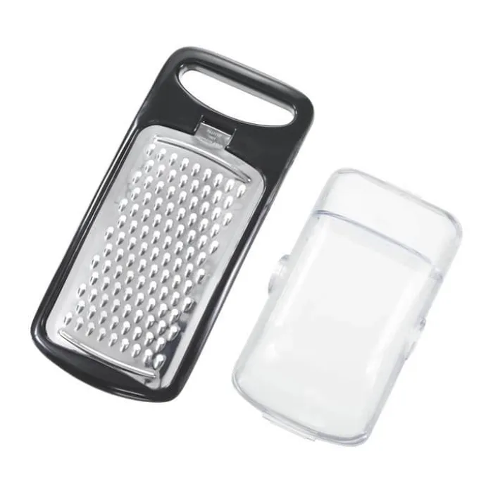 Gastromax Mini Rivejern m. beholder H 4 x B 7 x D 15,5 cm - Plastik/Rustfrit stål - Sort