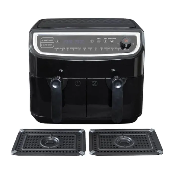 Gastronoma Double Low Airfryer 9 liter - 2400 watt - 12 programmer