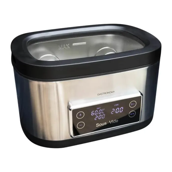 Gastronoma Sous Vide 9 liter - 700 watt - Sort/stål