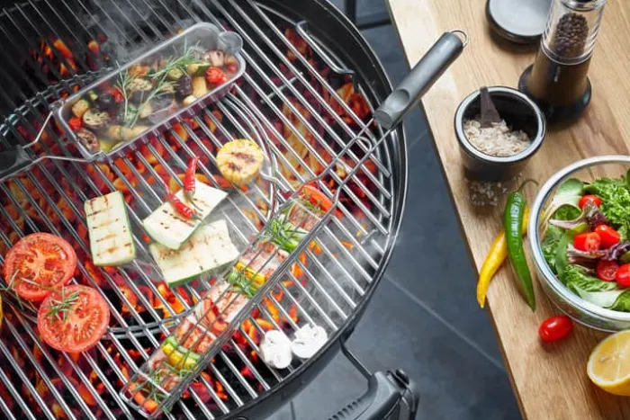 Gefu BBQ Grillkurv H 3,8 x B 4 x L 49 cm - Rustfrit stål/plastik