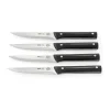 Gefu BBQ Steakknive - 4 stk. L 23 cm - Stål/plastik - Sort