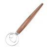 Gefu Farsrøreske L 22 cm - Rustfrit stål/valnøddetræ - Natur