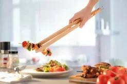 Gefu Grilltang L 48 cm - Bøgetræ - Natur