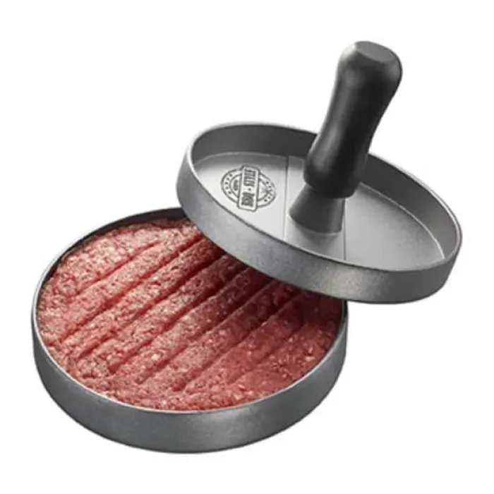 Gefu Hamburgerpresser Ø 11,8 x H 9,3 cm - Aluminium/plastik - Grå