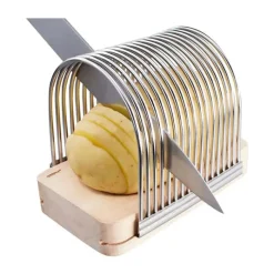Gefu Hasselback Kartoffelholder H 11 x B 9,6 x L 14 cm - Rustfrit stål