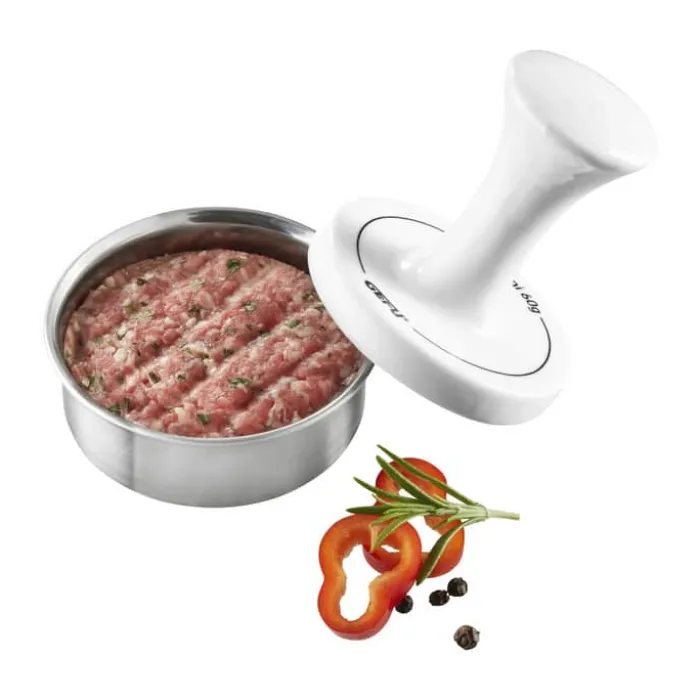 Gefu Minibøfformer Ø 7,8 cm - Rustfrit stål/porcelæn - Hvid