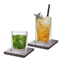 Gefu Mira Glasbrik - 2 stk. H 1,2 x B 8,3 cm - Akacietræ