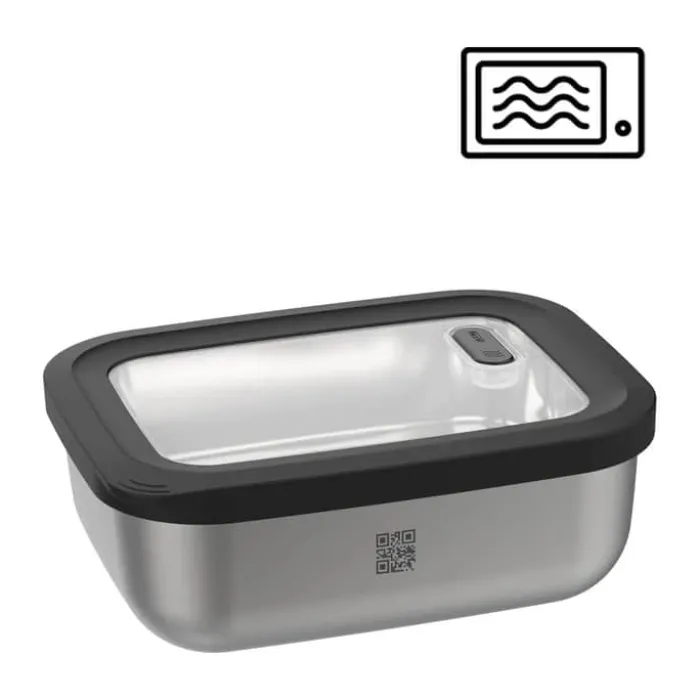 Gefu PROVIDO Opbevaringsboks H 9,1 x B 18,5 x L 23,9 cm - Rustfrit stål/plastik