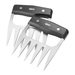 Gefu Pulled Pork Gaffel - 2 stk. B 10,5 x L 12 cm - Rustfrit stål/plastik - Sort