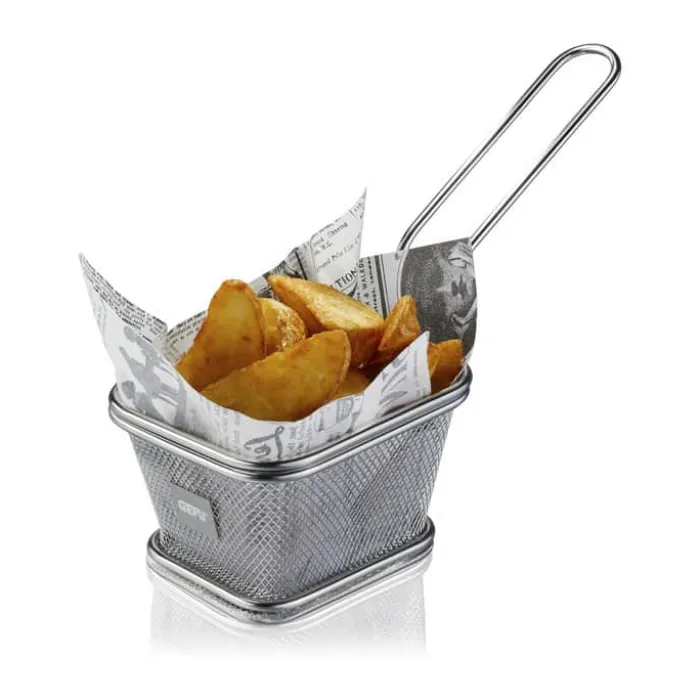 Gefu Serveringskurv H 6 x B 9 x L 10,5 cm - Rustfrit stål