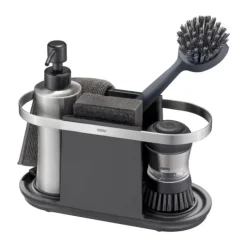 Gefu Smartline Opvaskestativ H 13 x B 10 x L 24 cm - Rustfrit stål/plastik - Sort
