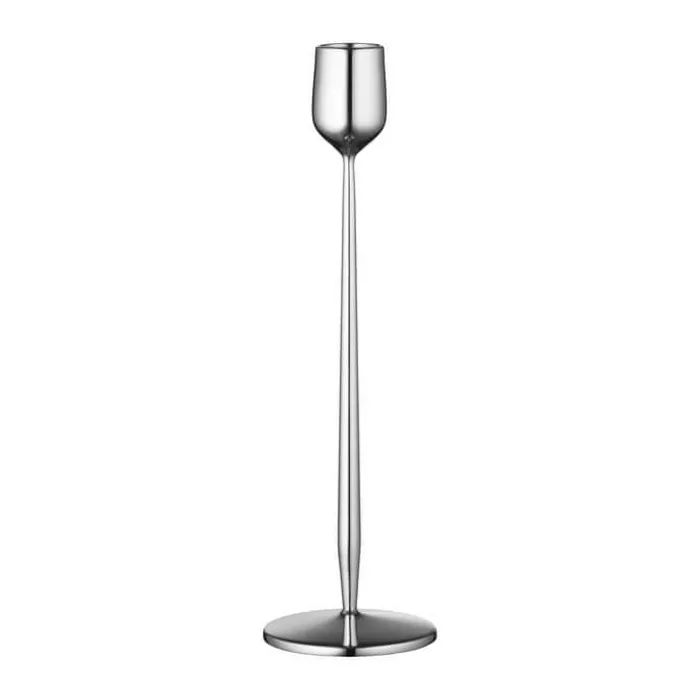 Gense Dorotea Lysestage H 23,5 cm - Blankt stål