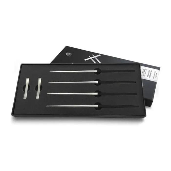 Gense Focus De Luxe Spisepinde - 6 dele 2 kuverter - POM/rustfrit stål - Mat