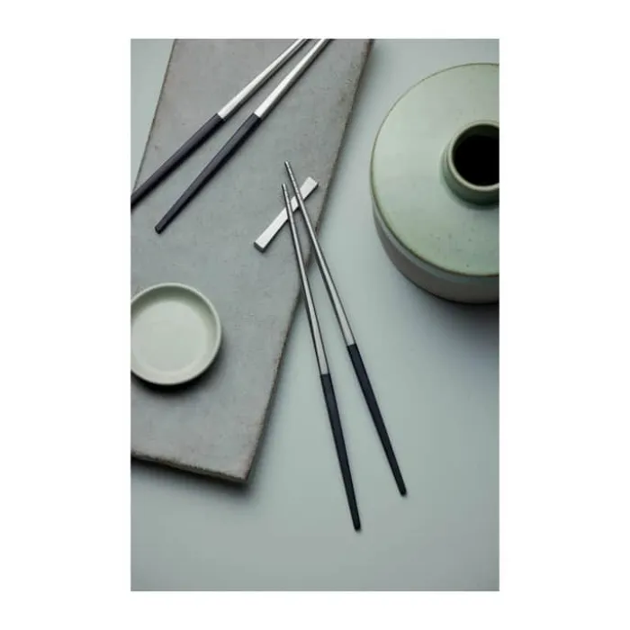 Gense Focus De Luxe Spisepinde - 6 dele 2 kuverter - POM/rustfrit stål - Mat