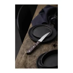 Gense Old Farmer Classic XL Steakknive - 4 dele L 23,5 cm - Rustfrit stål/ædeltræslaminat - Blank/brun