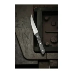Gense Old Farmer XL Steakkniv L 23,5 cm - Rustfrit stål/træ - Blank/træ