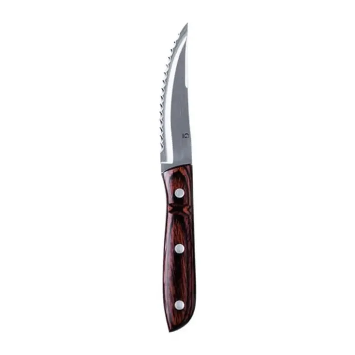 Gense Old Farmer XL Steakkniv L 23,5 cm - Rustfrit stål/træ - Blank/træ