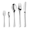 Gense Steel Line Bestiksæt - 60 dele 12 kuverter - Rustfrit stål - Blank