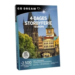 GO DREAM Gavekort - 4-dages storbyferie i Europa For 2 personer - Vælg mellem 2500 oplevelsessteder