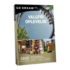GO DREAM Gavekort - Valgfri oplevelse Vælg mellem +3000 oplevelsessteder