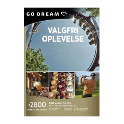 GO DREAM Gavekort - Valgfri oplevelse Vælg mellem +3000 oplevelsessteder