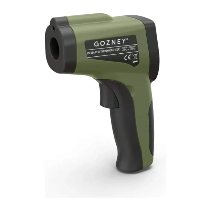 Gozney Infrarødt Termometer Måler -50 °C til 550 °C - Skærm m. LED-lys - Automatisk sluk efter 15 sek.