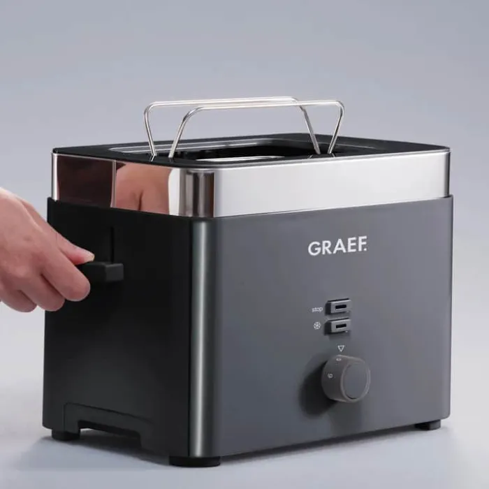 Graef Brødrister TO62EU 2 skiver brød - 888 watt - Sort